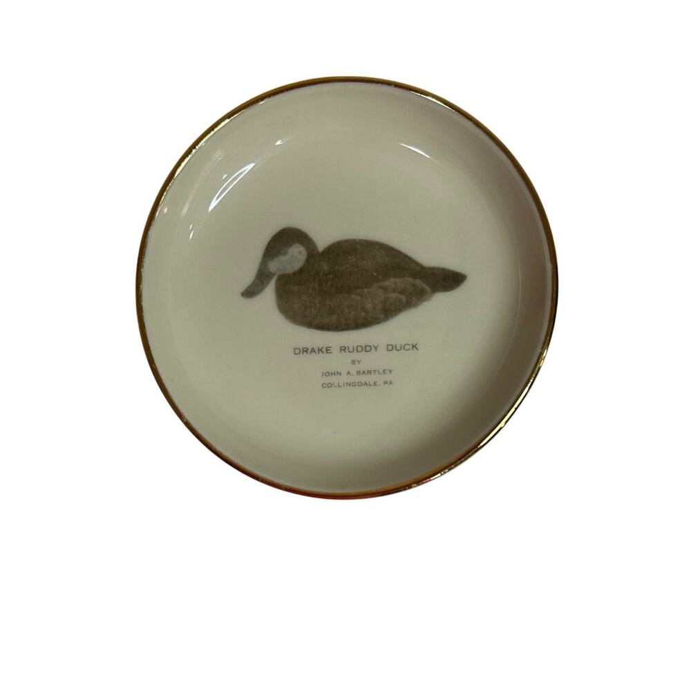 Springton Chapter Ducks Unlimited 1989 Small Dish 4.25 Inch John A. Bartley
